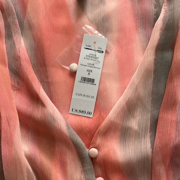 WHBM paint stripes top size small. NWT - Picture 4 of 4